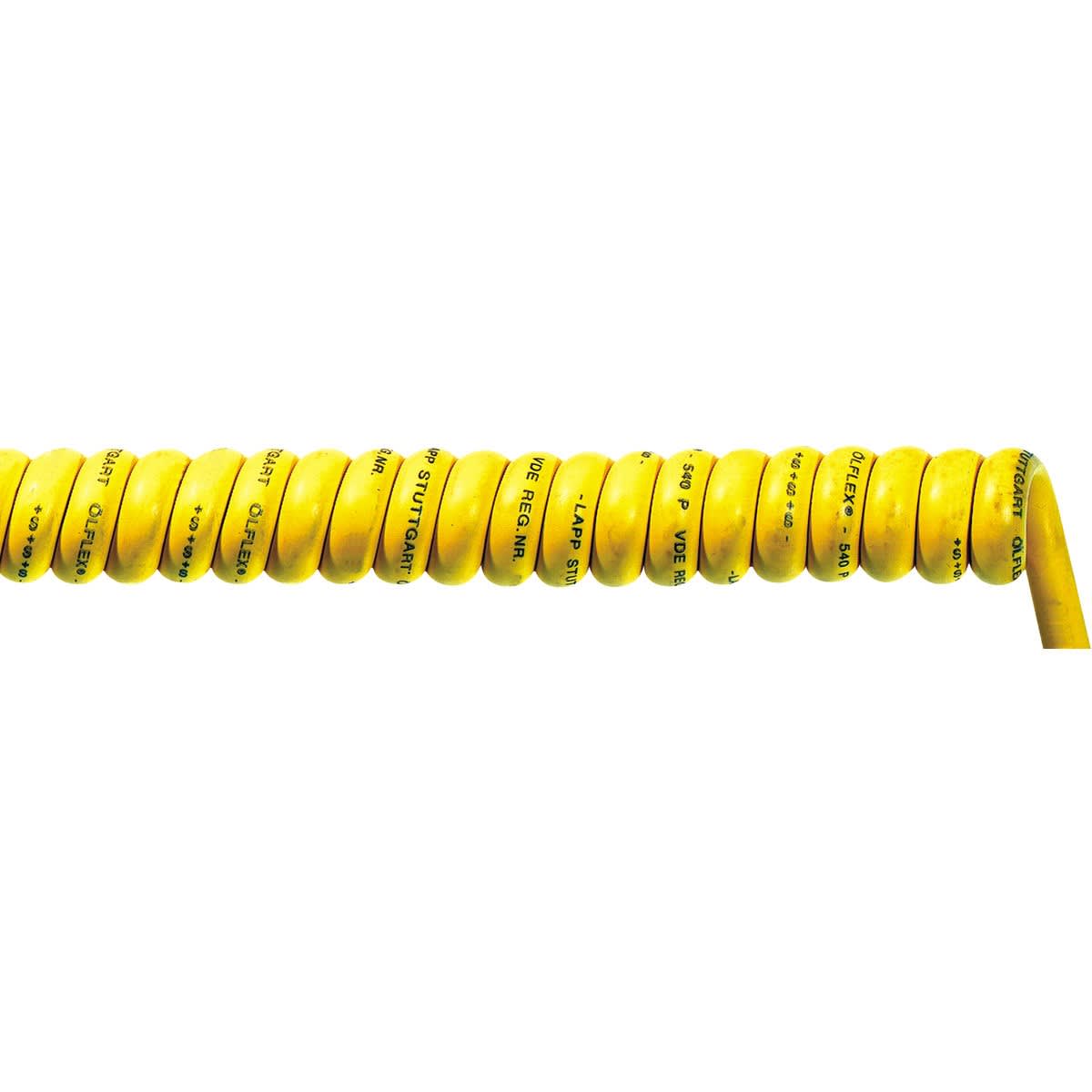 Lapp - Câble spiralé PUR robuste, sans halogène, avec une force de rappel élevée