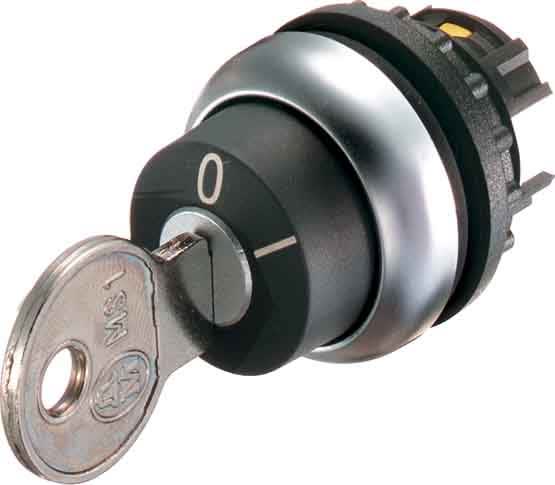 Eaton Industries France SAS - Bouton à clé, 2 positions, à rappel, serrure selon indications