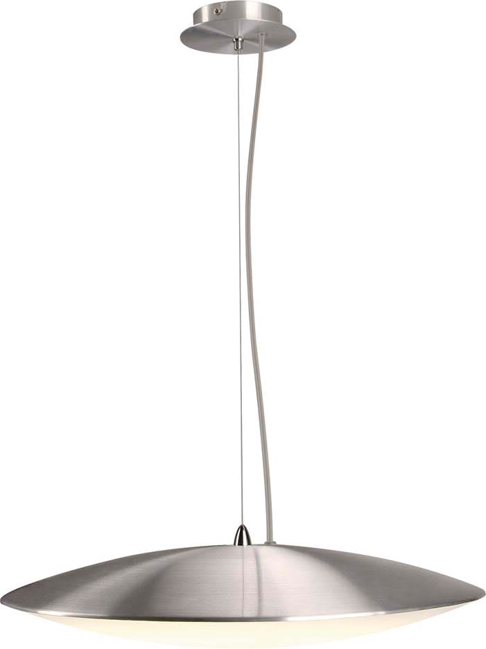 SLV - ELSU suspension, alu brossé, verre satiné, 1x tube T8 ring 32W