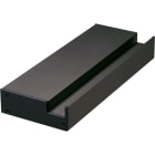 SLV - GLENOS® support mural, pour profil 20, 20cm, embouts inclus, noir