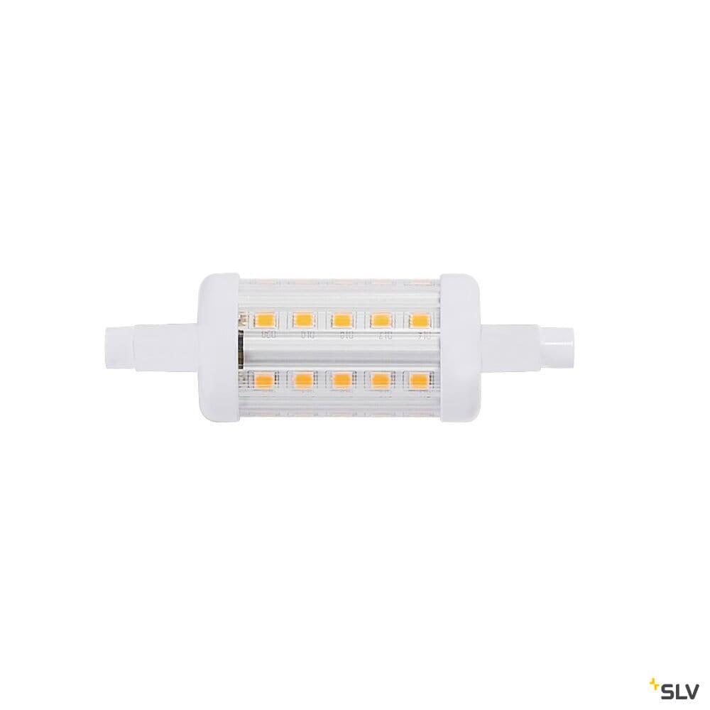 Slv. - Source LED QT-DE12, R7s 78mm, 5,5W, 2700K