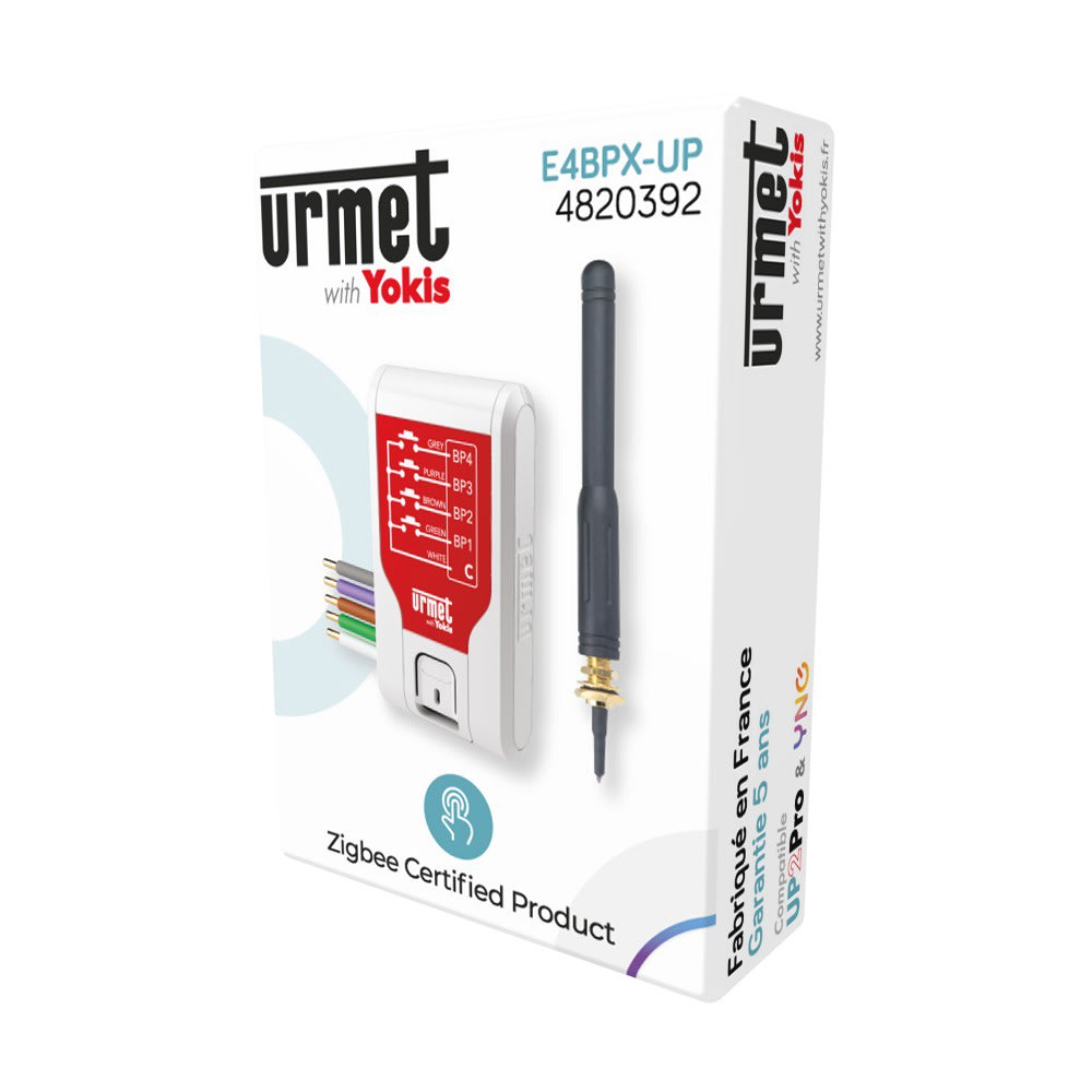 Yokis - Emetteur encastré avec antenne 4 canaux indépendants Radio Zigbee