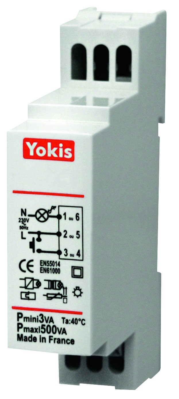 Yokis - Micromodule télérupteur modulaire filaire 500W