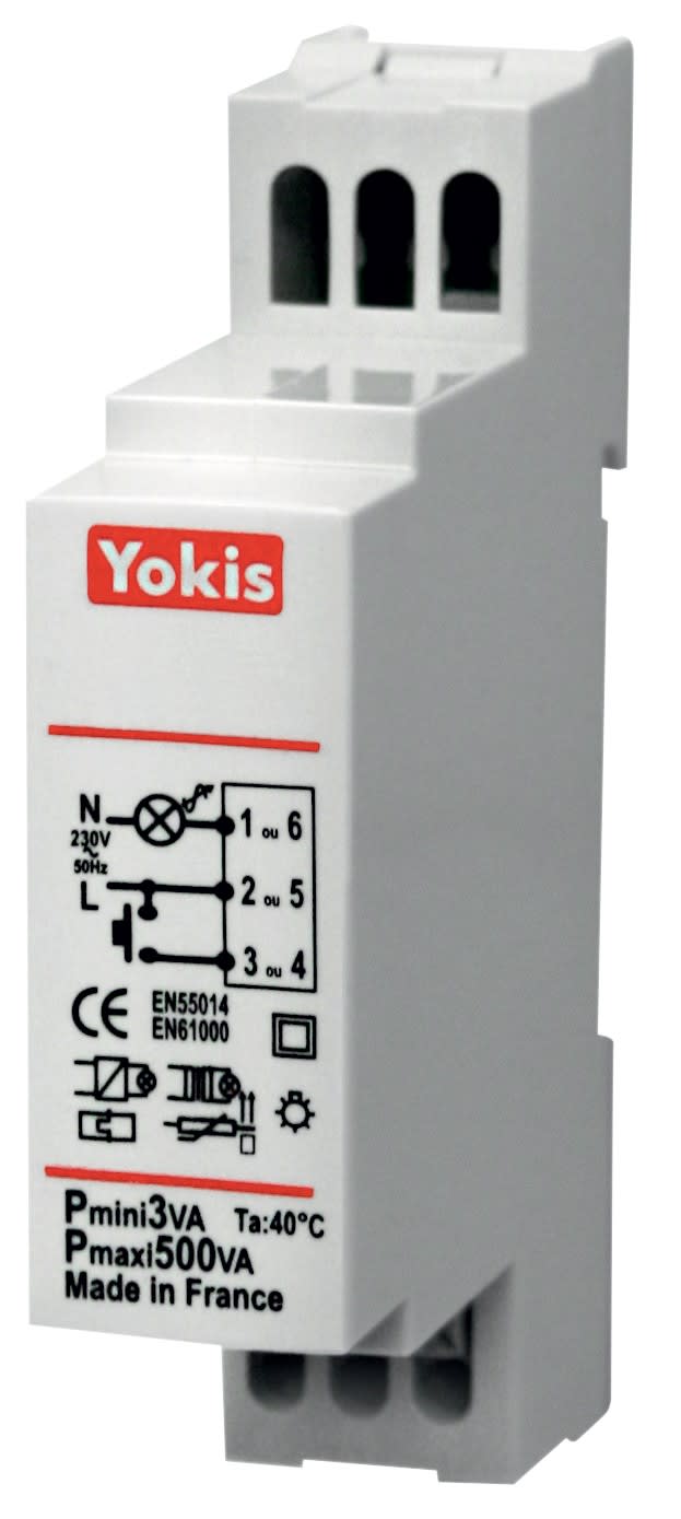 Yokis - Micromodule télérupteur minuterie modulaire filaire 500W