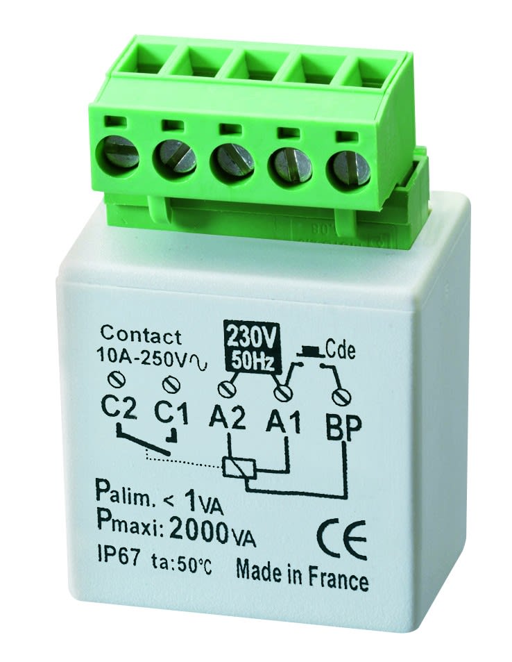 Yokis - Micromodule Télérupteur Encastré Filaire 2000W