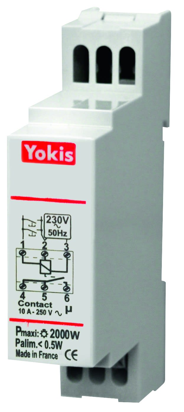 Yokis - Micromodule télérupteur modulaire filaire 2000W