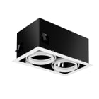 Sylvania - Spots encastrés Led LUDOSPOT 111 Boitier Carré Rect X2 Cardan Blanc