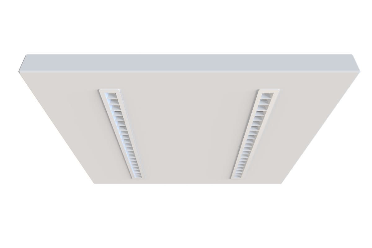 Sylvania - Luminaires Encastrés OptiClip Terra 600 2L 26W 3300lm 840 SSAD