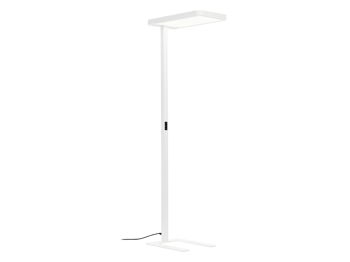 Sylvania - Luminaires AREUM sur pied Direct/Indirect 106W 15000lm 840 Détection PIR Blanc