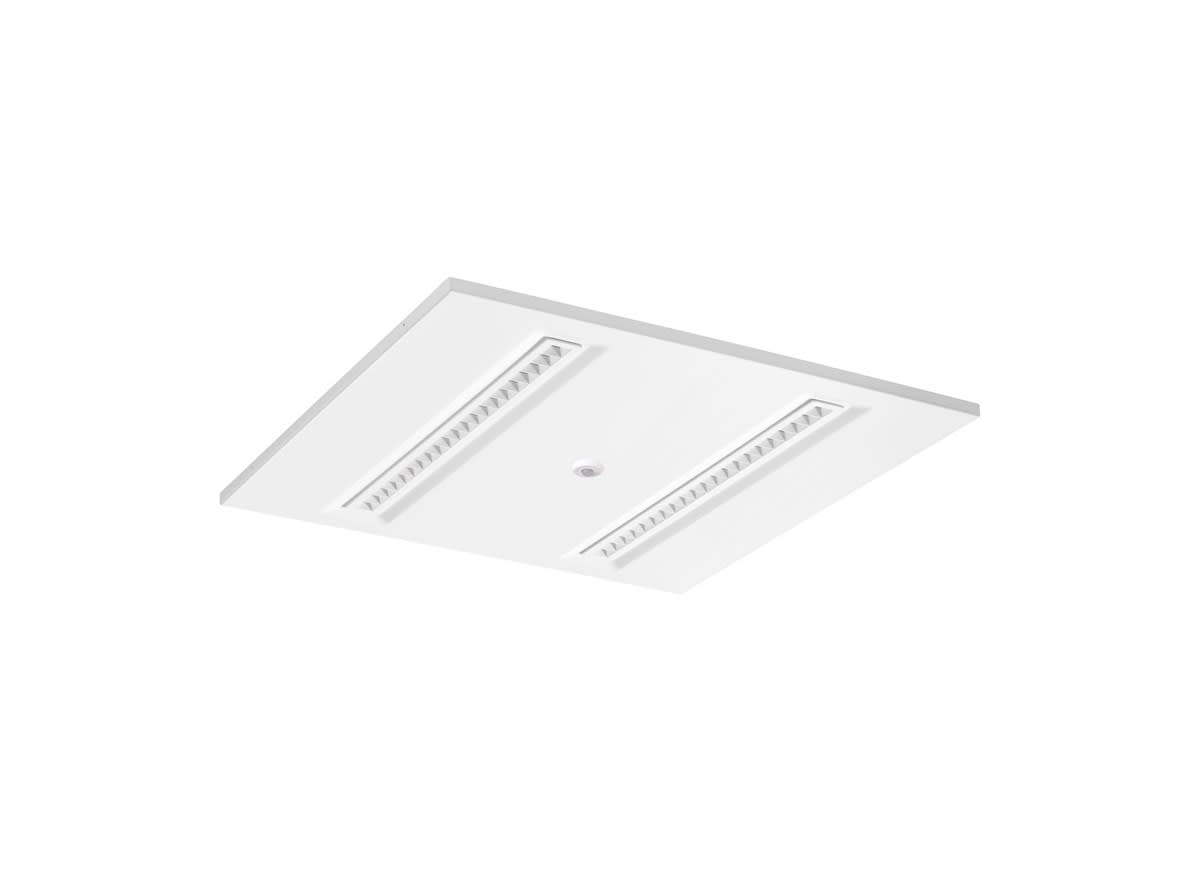 Sylvania - Luminaires Encastrés OptiClip 600 2L 27W 3100lm 830 capteur SylSmart SSA Blanc