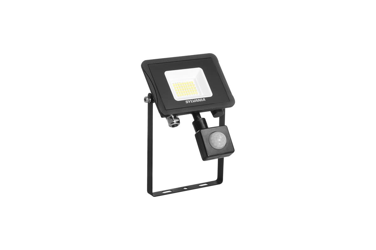 Sylvania - Projecteur extérieur START Flood IP65 27W 3000lm 840 Détection PIR Noir