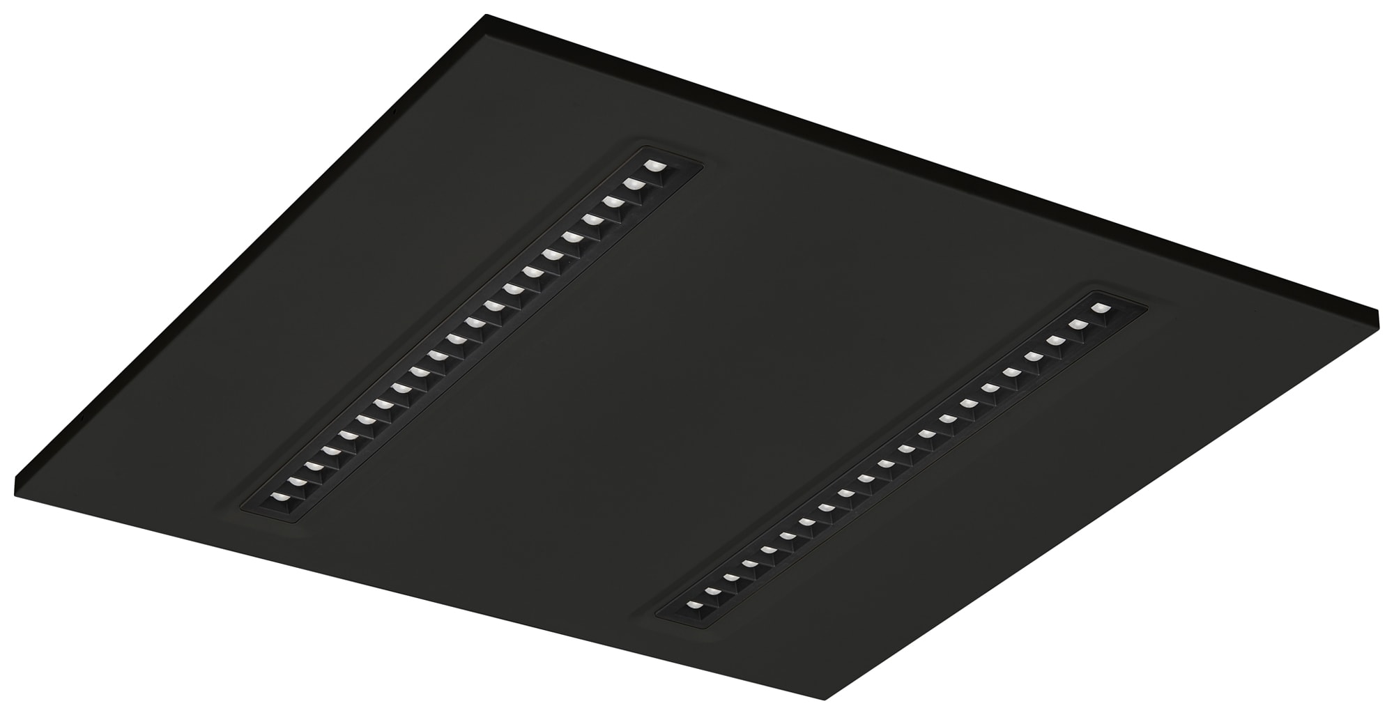 Sylvania - Luminaires Encastrés OptiClip 600 2L 33W 4300lm 840 Noir MP