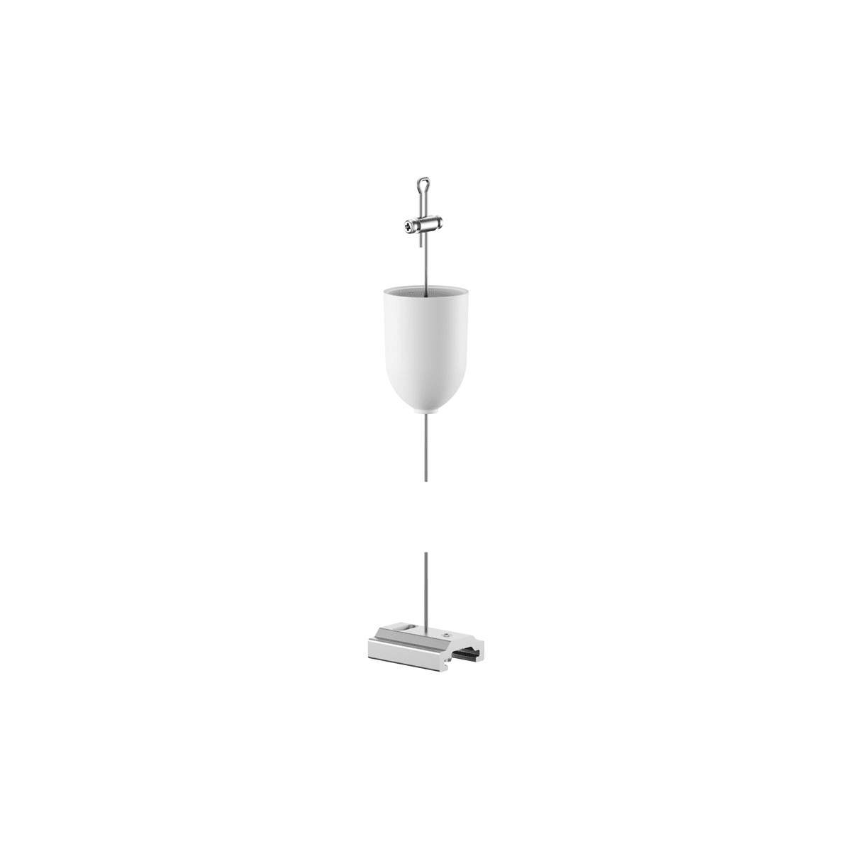 Sylvania - Rail OneTrack Kit5 de Suspension 1,5m Rosace Blanc