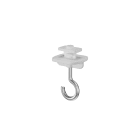 Sylvania - Rail OneTrack Crochet Suspension Corps polyamide Crochet acier Blanc S-9000/H-W