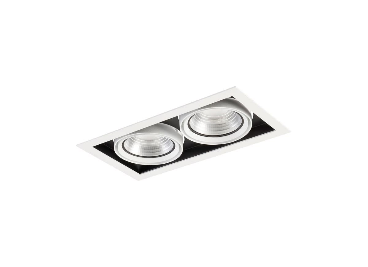 Sylvania - Spots encastrés Led EXPOSPOT 90 Duo HE RA90 3000K MB Blanc