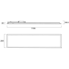 Sylvania - Dalle QUANTUM 1200 IP54 28W 4500lm 840 Version SylSmart Connected sans capteur