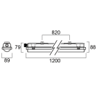 Sylvania - Luminaire étanche Resisto 1200 IP66 35W 4800lm IRC?80 4000K
