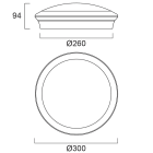 Sylvania - Applique START Surface IP54 Multipower 2000lm 830/840
