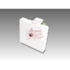 Erard - Plastron avec 1 jack stéréo F - bornier à vis 3 points - - 45x45 mm