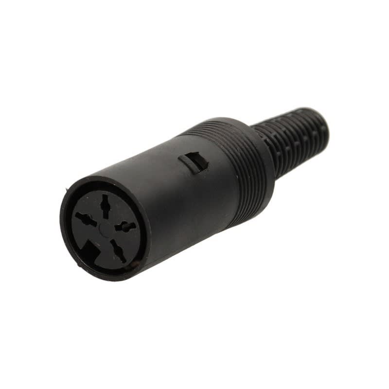 Erard - Connecteur DIN plastique 4 broches  Femelle à souder