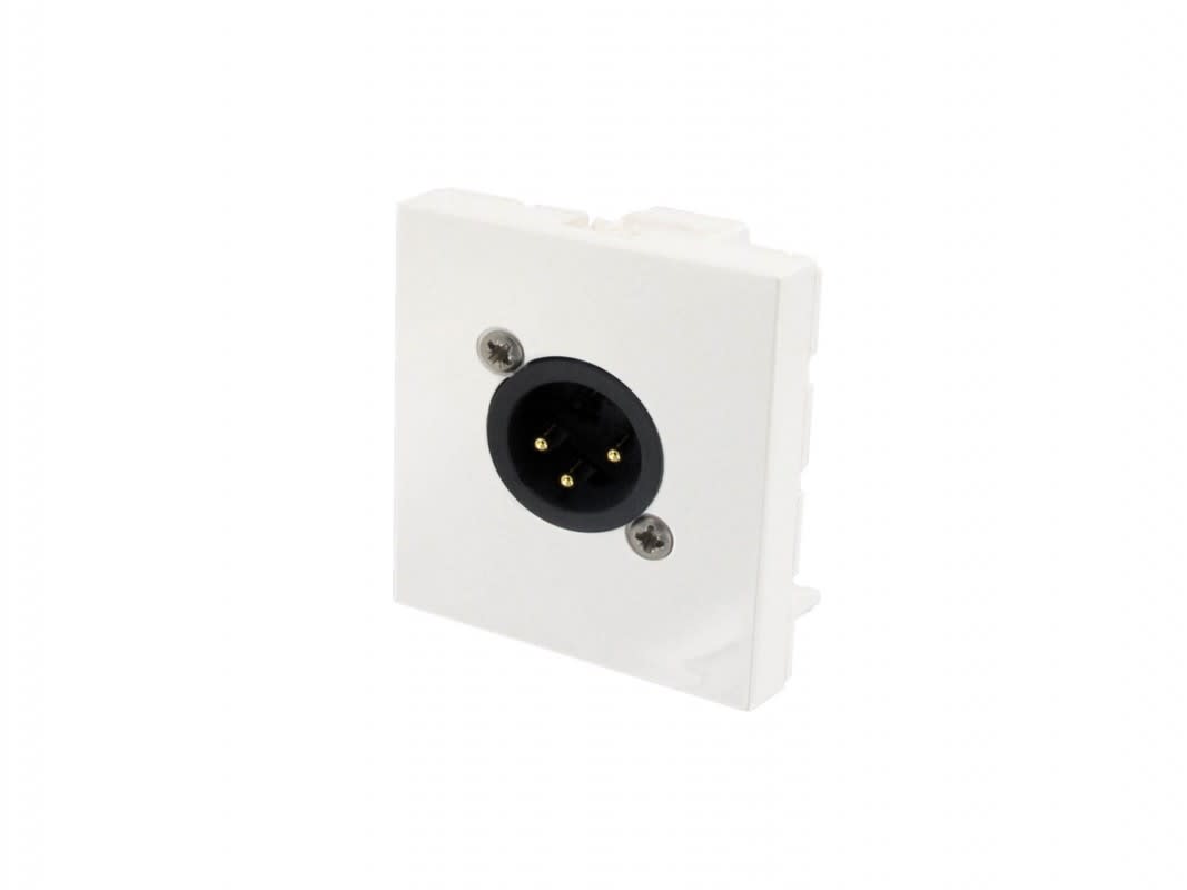Erard - Plastavec embron ase NEUTRIK XLR M 3 broches à visser -  - 45x45 mm -