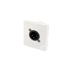 Erard - Plastavec embron ase NEUTRIK XLR M 3 broches à visser - - 45x45 mm -