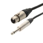 Erard - Cordon XLR 3 broches F / Jack 6.35 mono M - connecteurs NEUTRIK - 15m