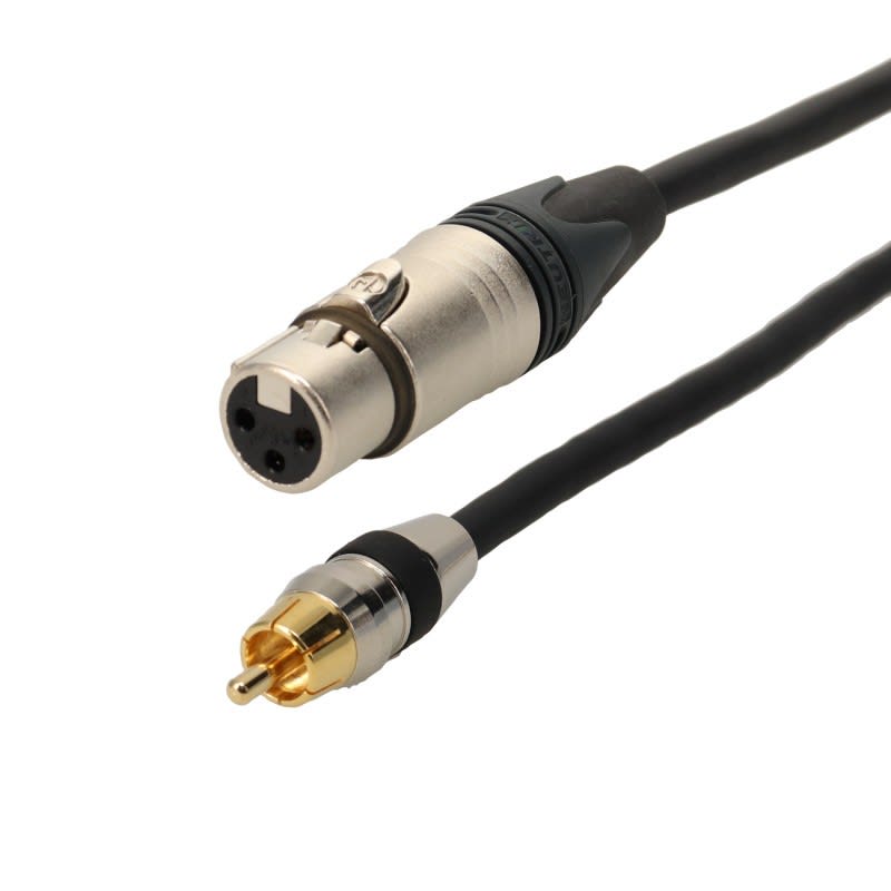 Erard - Cordon XLR 3 broches F / 1 RCA M - connecteurs NEUTRIK - 5m