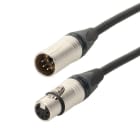 Erard - Cordon XLR 5 broches M/F - connecteurs NEUTRIK - câble DMX 512 - 15m