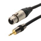 Erard - Cordon XLR 3 broches F / Jack 3.5 mono M - connecteurs NEUTRIK - 2m