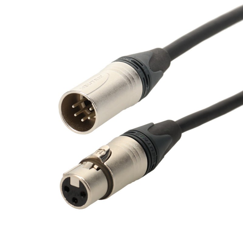 Erard - Cordon XLR 5 broches M / XLR 3 broches F - connecteurs NEUTRIK - - 20m