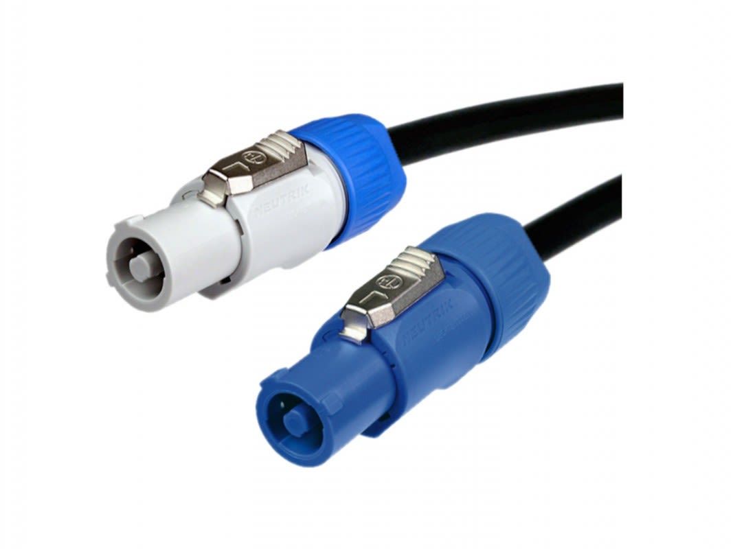 Erard - Cordon Powercon A M/B M - 3 x2,5 mm² - câble HO7 RNF - connecteurs NEUTRIK - 20m