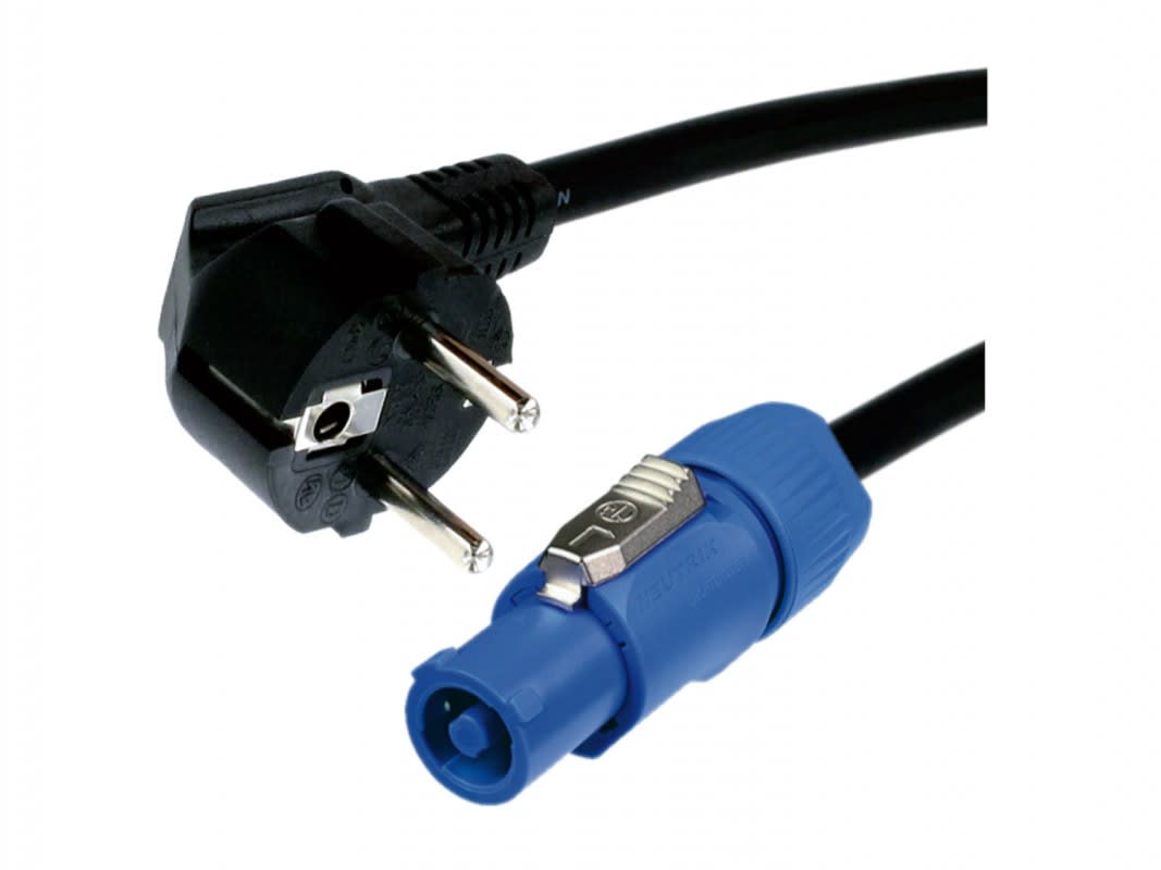 Erard - Cordon Powercon A M/ 2P+T SHUKO - 3 x2,5 mm² - câble HO7 RNF - - 10m