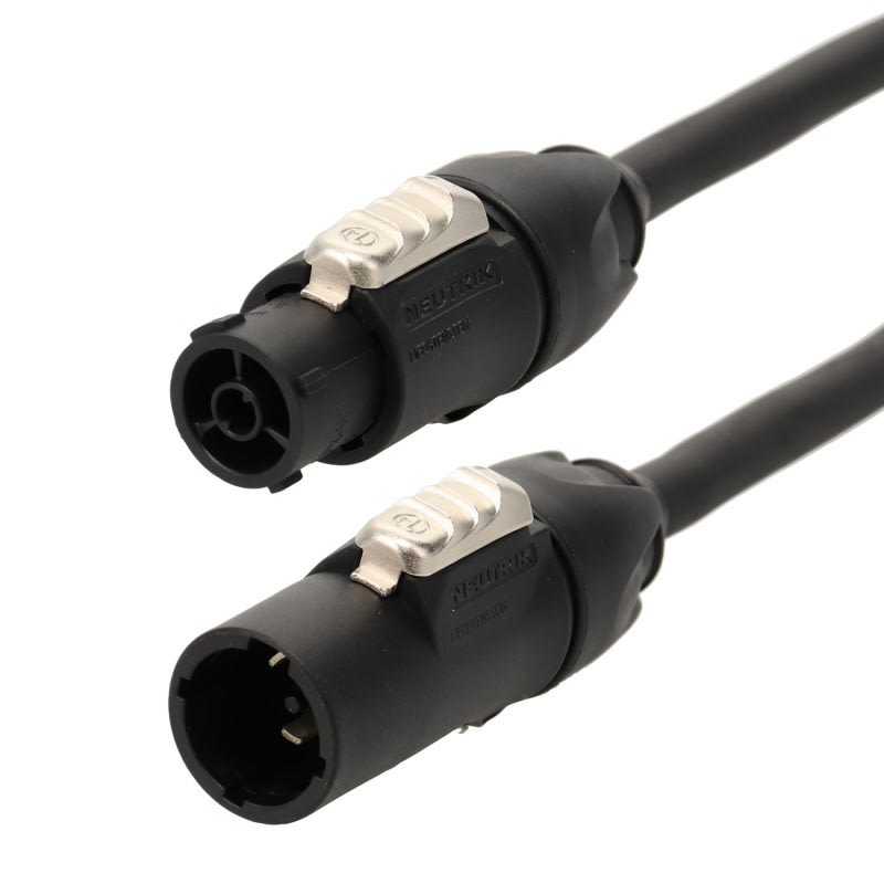Erard - Cordon Powercon TRUE ONE TOP M/F - 3 x2,5 mm² - câble HO7 RNF -  - 10m