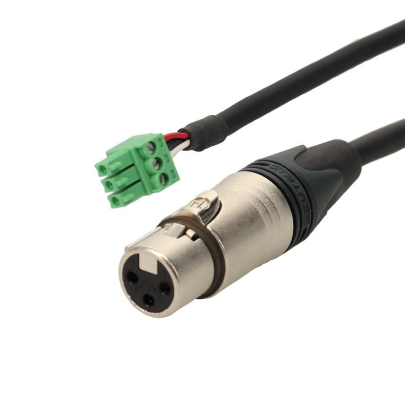 Erard - Cordon enfichable avec connecteurs EUROBLOC 3 broches F/ XLR 3 broches F 1m