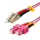 Erard D3c - Jarretiere OM4 Diametre de fibre 50-125 LC-SC 1m