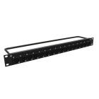 Erard - Panneau de brassage - aluminium - 16 embases NEUTRIK Speakon 1U - noir