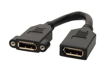 Erard - Cordon de facade DisplayPort 1.2 F/F - 4K/60ips HDR 4:4:4 - 0m20