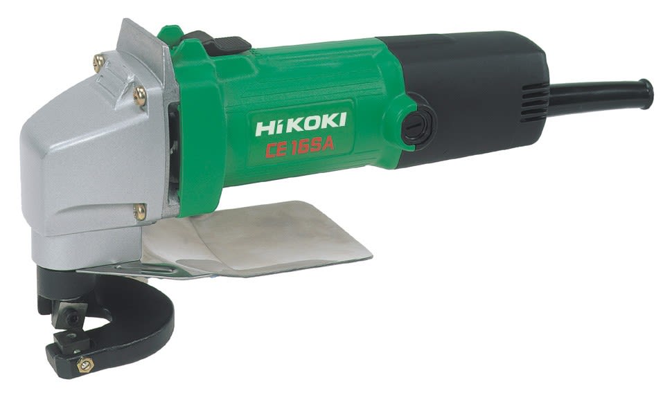 Hikoki Power Tools - Cisaille cap acier 1,6mm, alu 2,3mm, 400W, 4700tr/min+clé 6 pans, cales, couteau