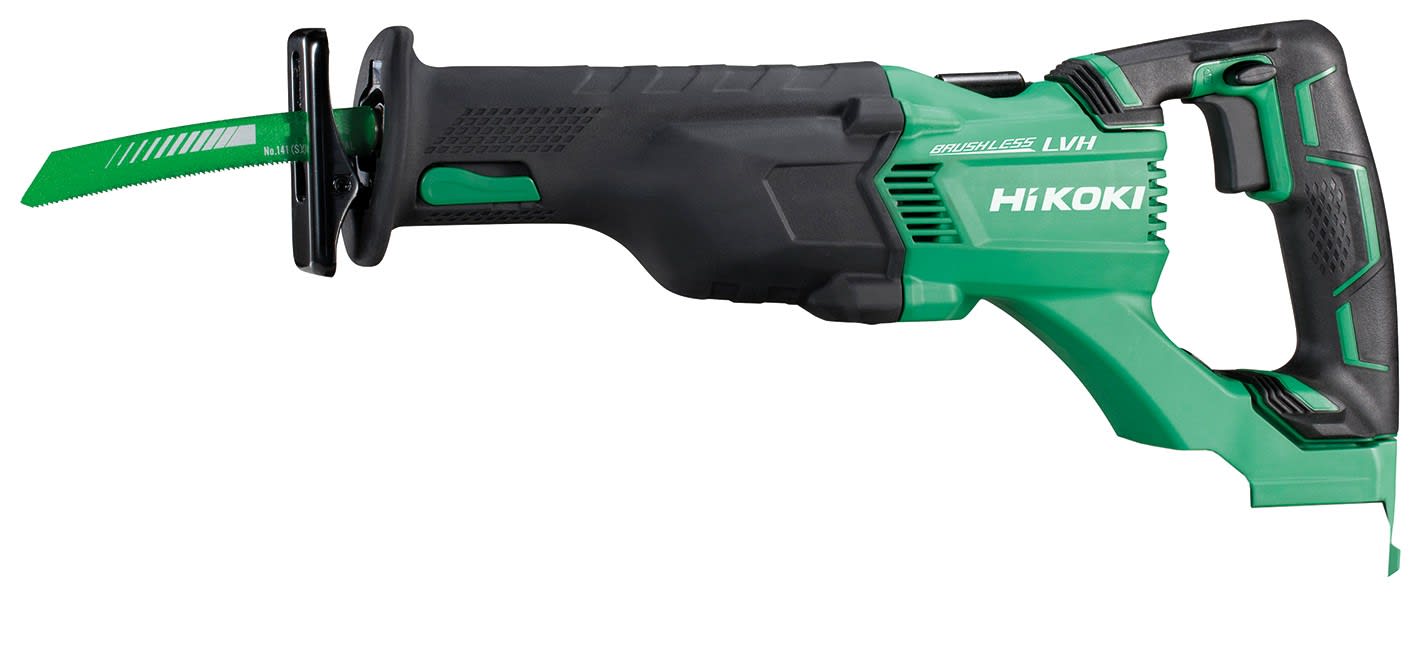 Hikoki Power Tools - Scie sabre 120mm 18V Li-Ion Brushless sans batterie ni chargeur livrée en carton