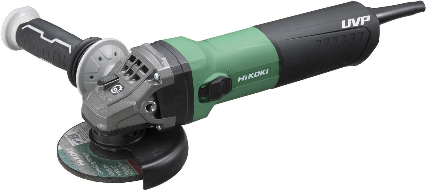 Hikoki Power Tools - Meuleuse Ø125mm 1700W, protection UVP, frein mécanique, en carton, 2,8kg