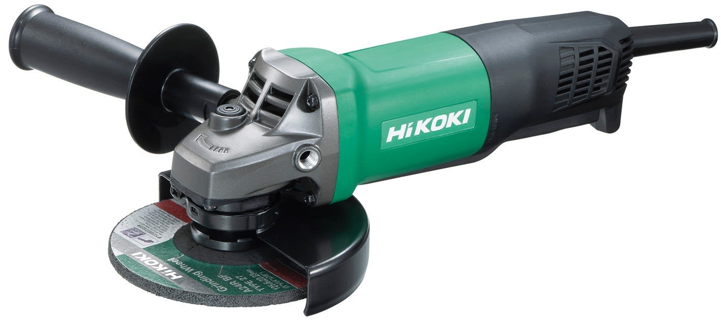 Hikoki Power Tools - Meuleuse Ø125mm 840W, interrupteur "homme mort", 10000tr/mn, en carton, 1,6kg