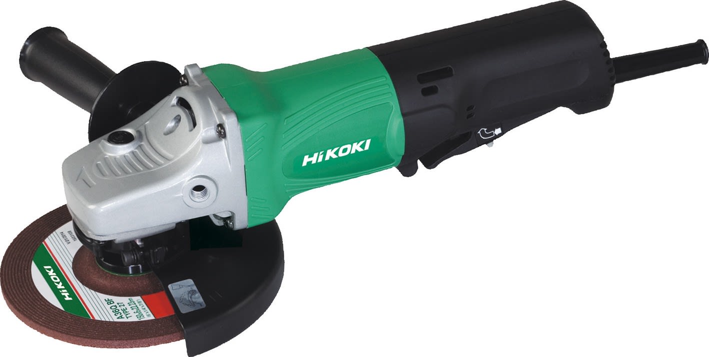 Hikoki Power Tools - Meuleuse Ø150mm 1500W 9000 trs/min électronique, inter de sécurité en carton 2kg