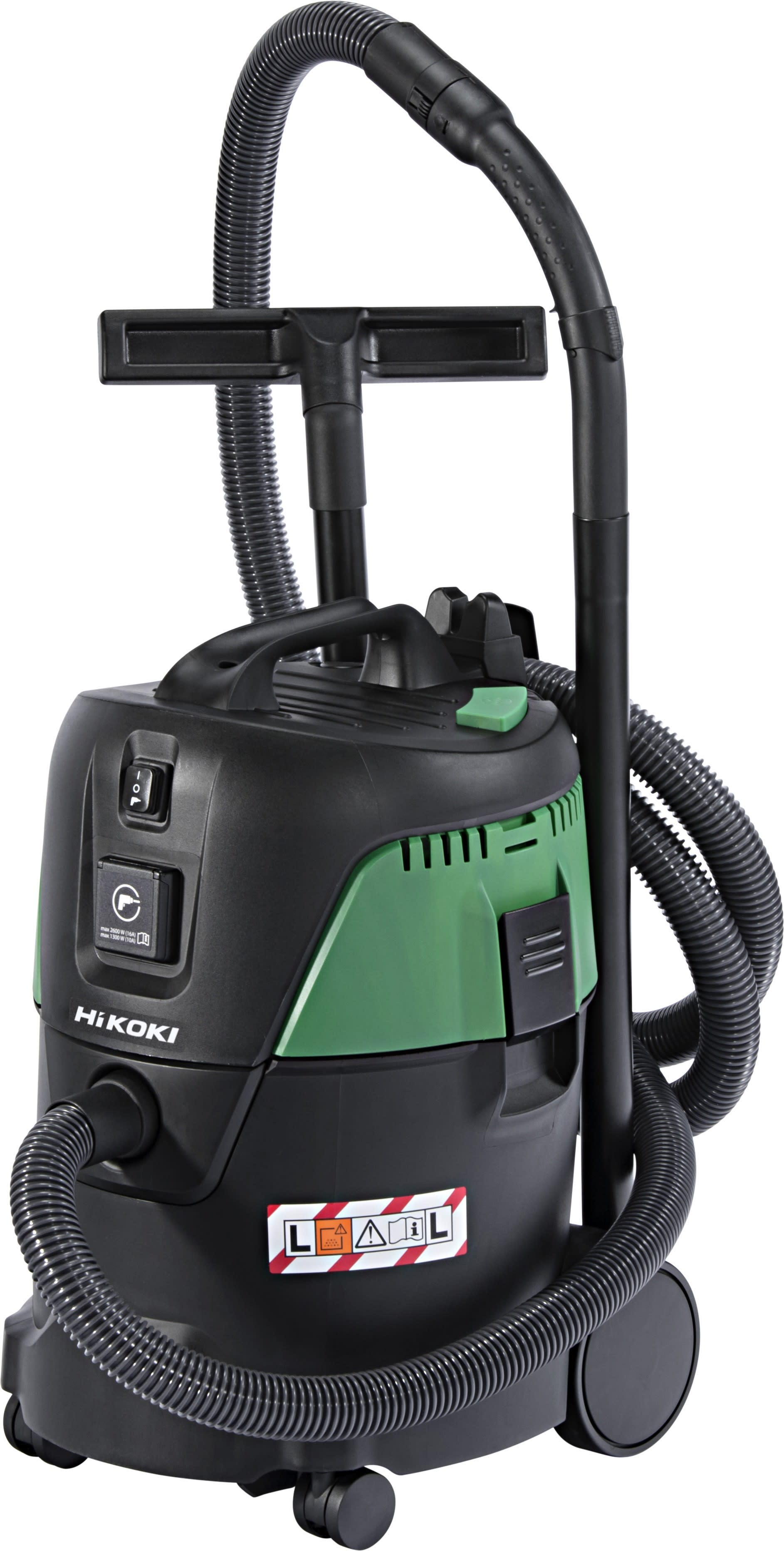 Hikoki Power Tools - Aspirateur 1000W 3.6m3/min cuve 25L poussière 21L/eau 18L Classe L