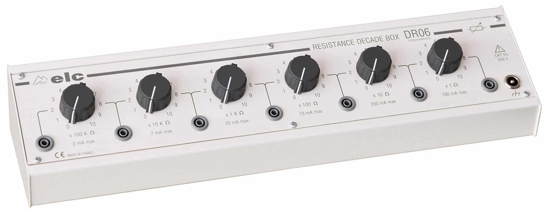 ELC - 6 decades resistances 1% 1 ohm à 1,111 110 Mohms