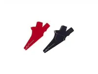 ELC - Jeu de pinces crocodiles isolees 660V dc rouge / noir
