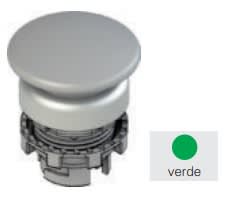 Pizzato - Bouton "coup de poing" lumineux, vert avec marquage