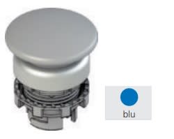 Pizzato - Bouton "coup de poing" lumineux, bleu avec marquage