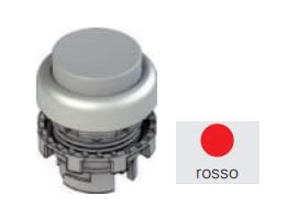 Pizzato - Bouton-poussoir lumineux dépassant, rouge avec marquage