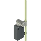 Pizzato - Interrupteur précablé modulaire, levier rotatif en metal, tige fibre de verre